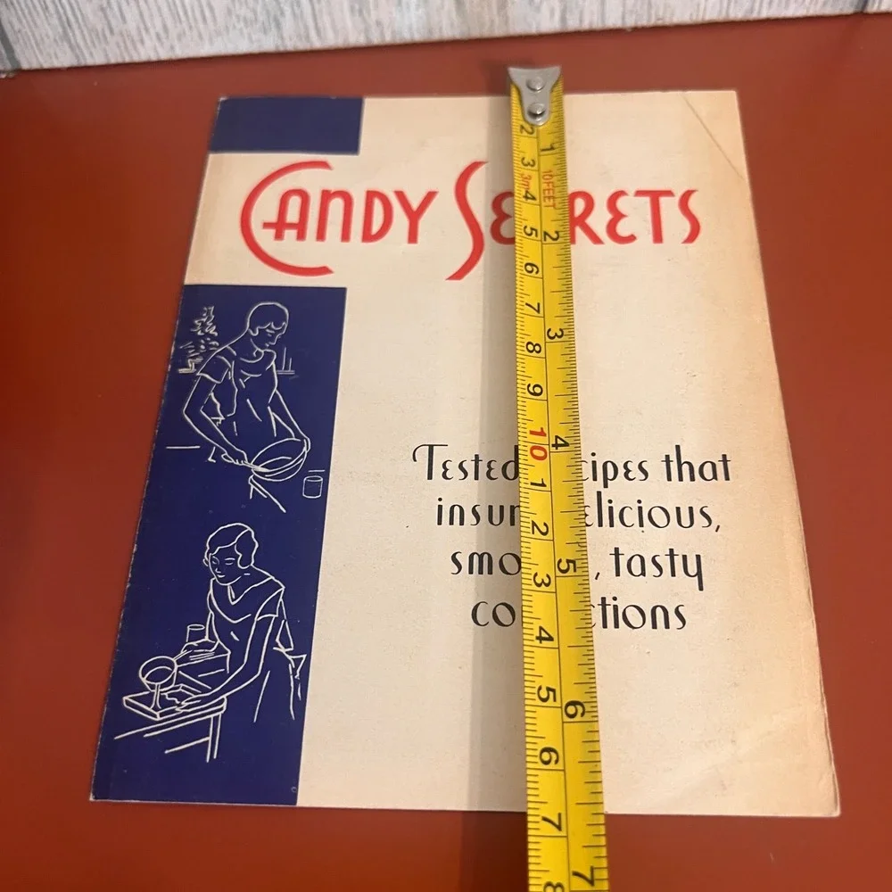 Vtg Candy Secrets Recipe Booklet Staley's Syrups Starches Mid-Century Kitchen